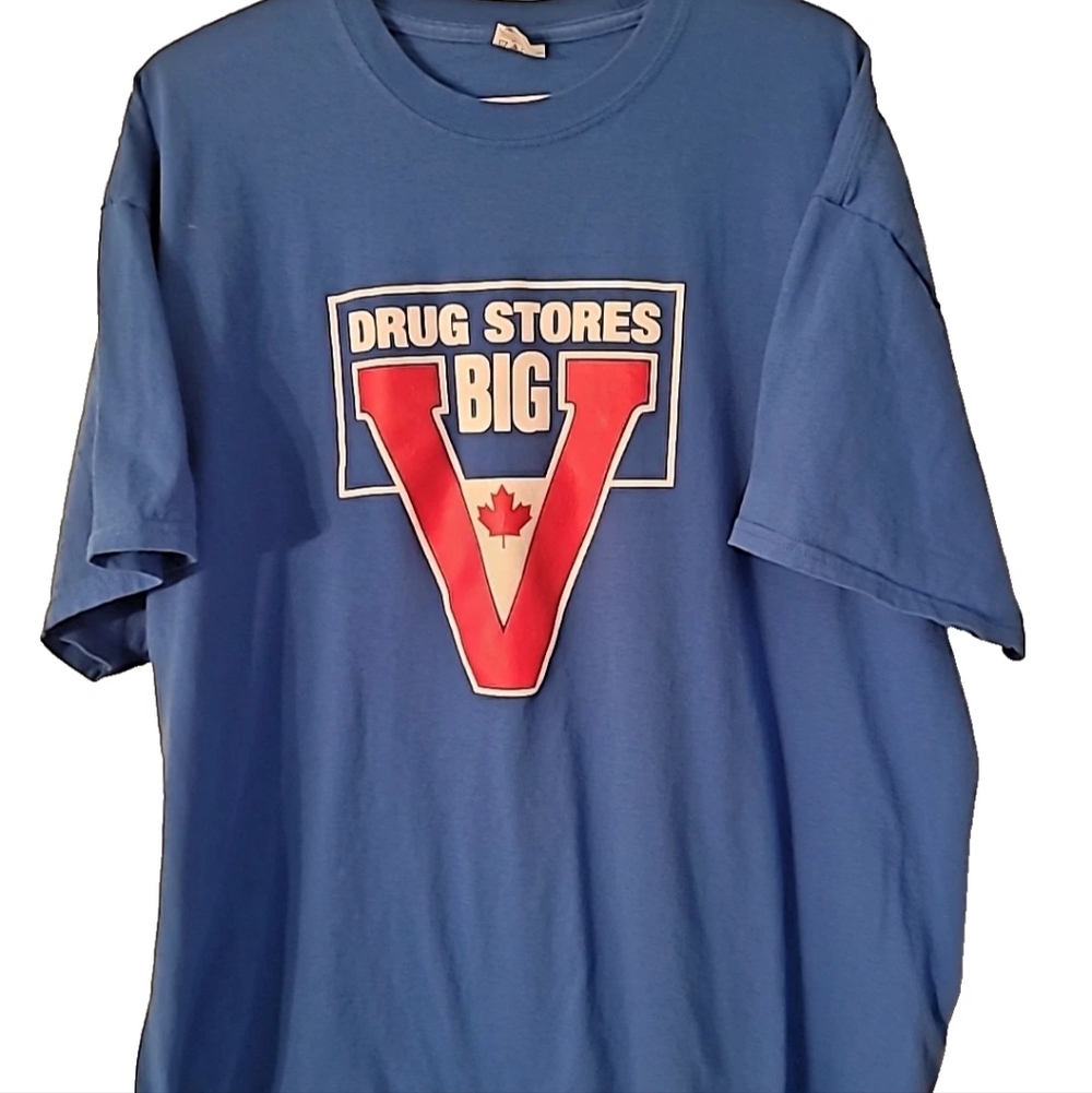 Big V TC Authentic Blue Cotton Tee 2xl